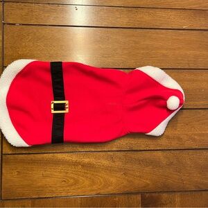Dog Santa Costume Medium